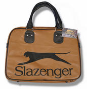View Item Slazenger Retro Sports Large Bowling Holdall Travel Bag Tan